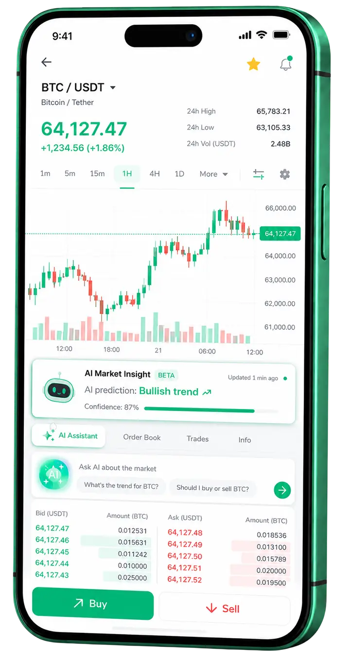 Flow Trade AI trading on mobile